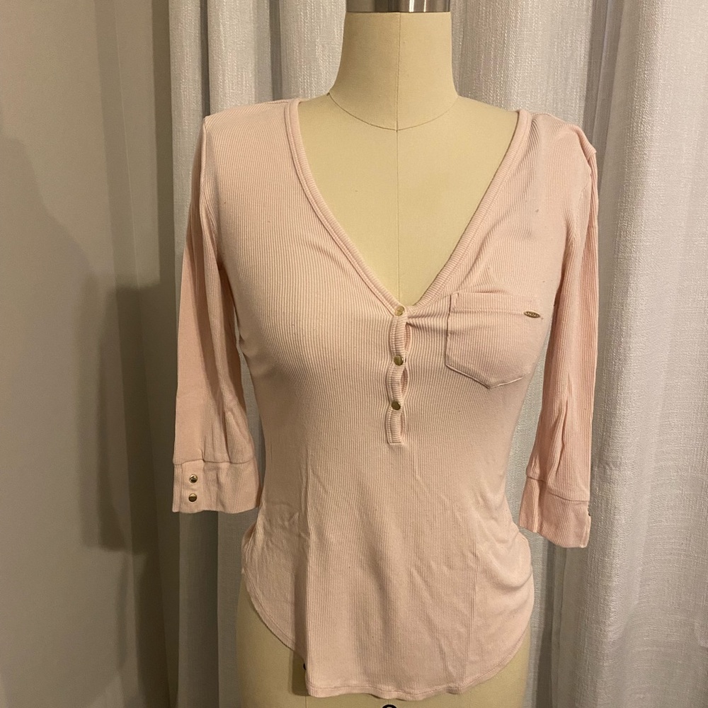 BEBE v-neck blouse